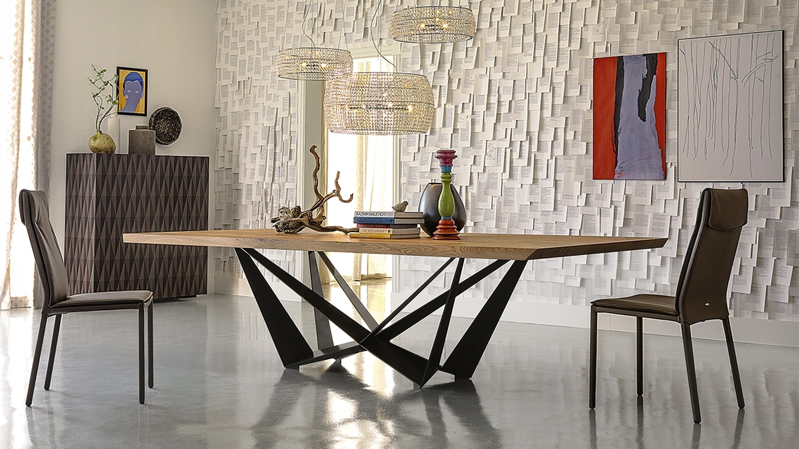 Tavolo Skorpio Wood di Cattelan Italia