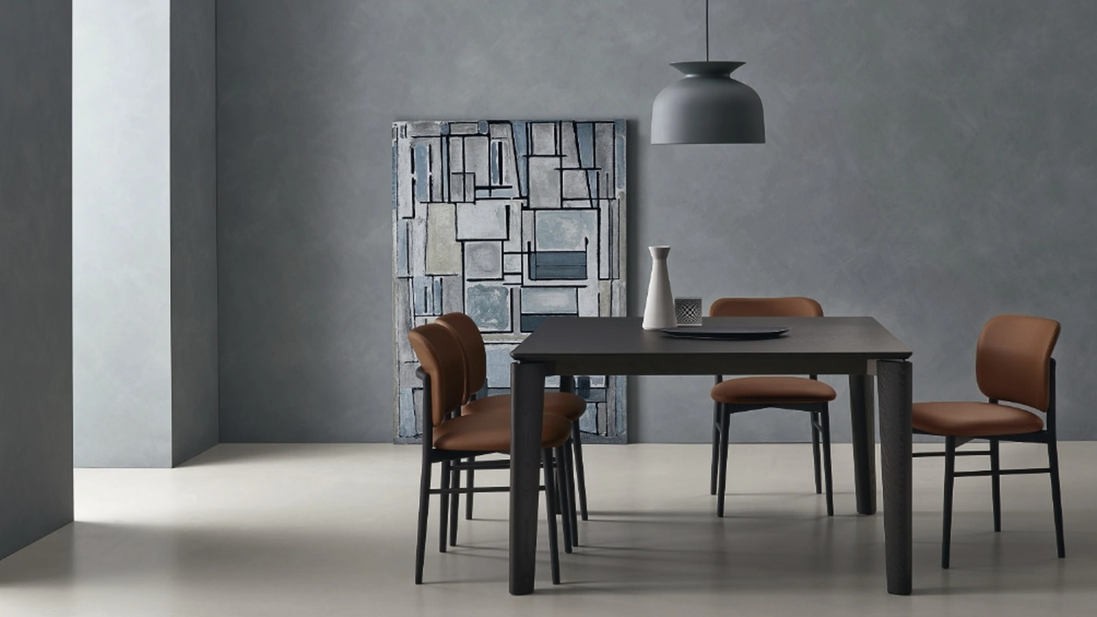 Tavolo Desco in Rovere Carbone di Sangiacomo