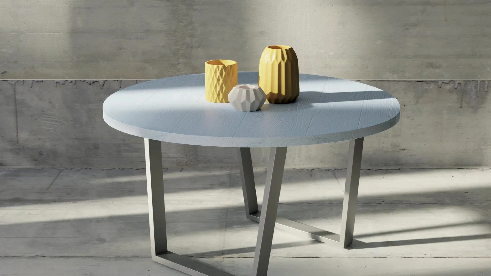 Tavolo rotondo Art 1393 Tecno di Fratelli Mirandola