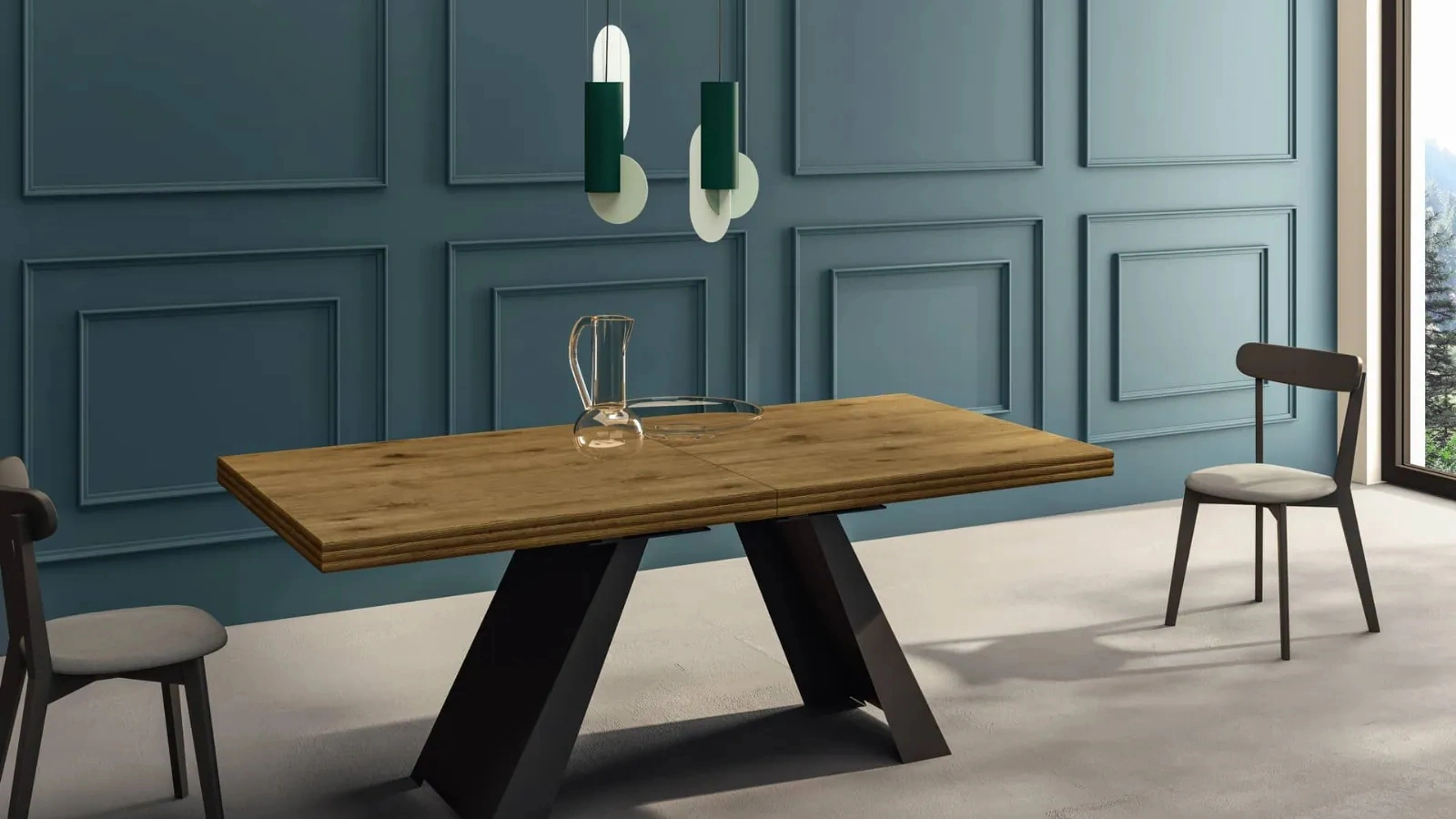 Tavolo allungabile Horizon di Fratelli Mirandola