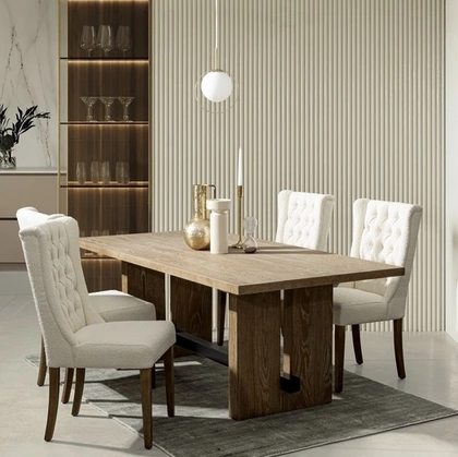 Tavolo Monroe in legno di quercia di Bizzotto