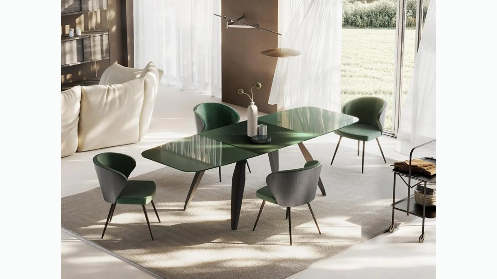 Tavolo allungabile Nebula di Pezzani