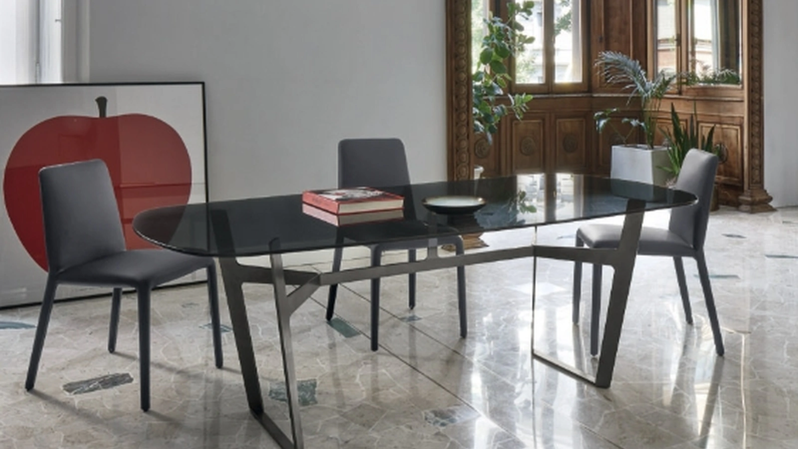 Tavolo Obi in Vetro di Sangiacomo