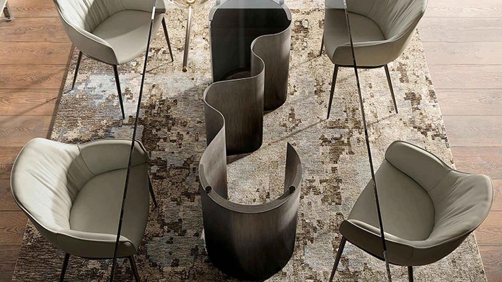 Tavolo Papel Glass di Cattelan Italia