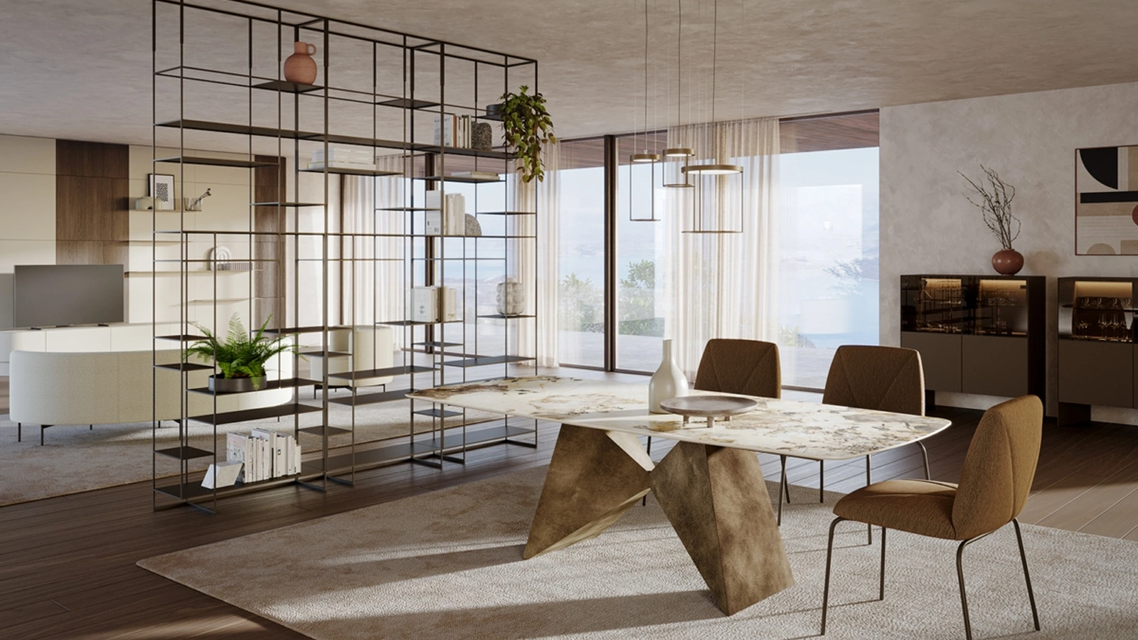 Tavolo scultoreo Gemini di Ronda Design