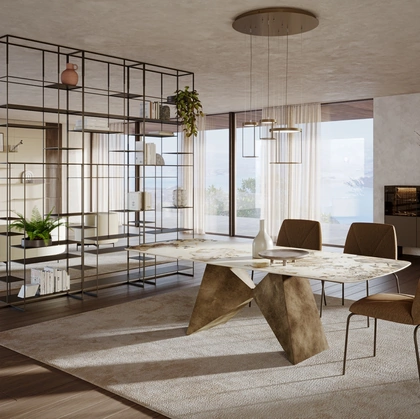 Tavolo scultoreo Gemini di Ronda Design