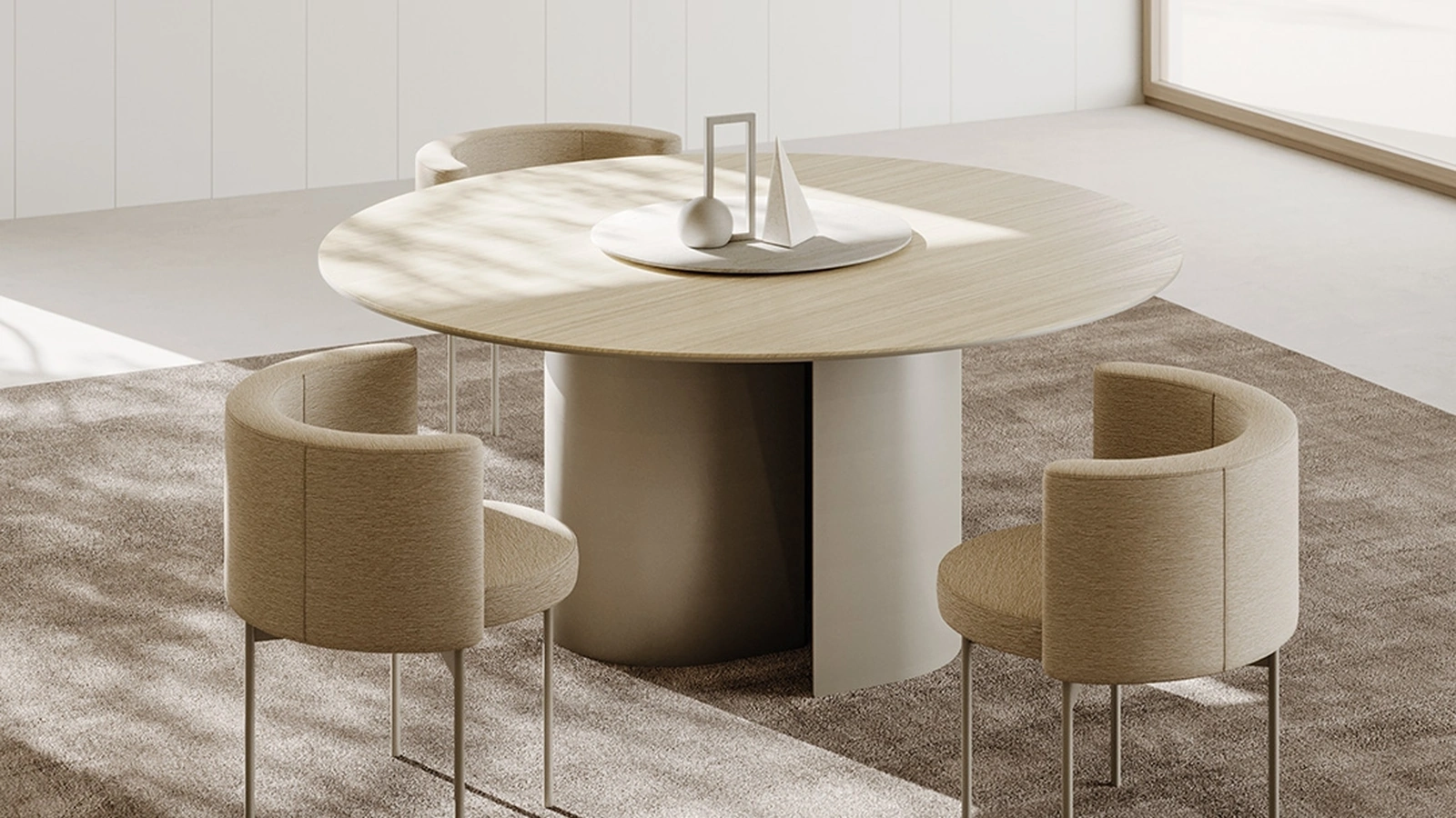 Tavolo Roshi Round di Ronda Design