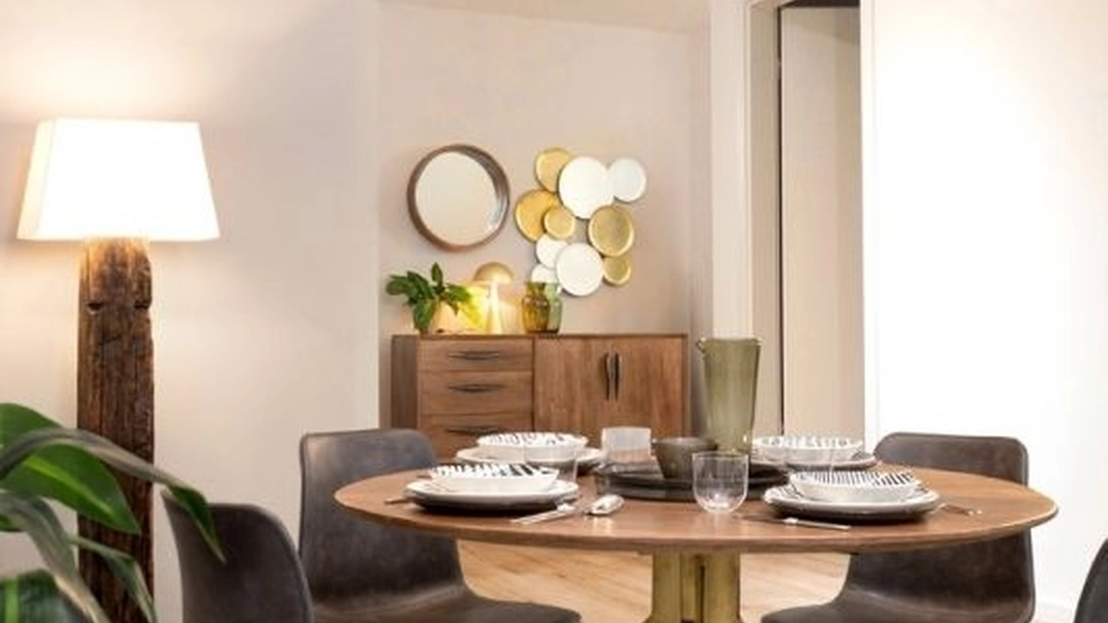 Tavolo in legno e acciaio Sherman di Bizzotto