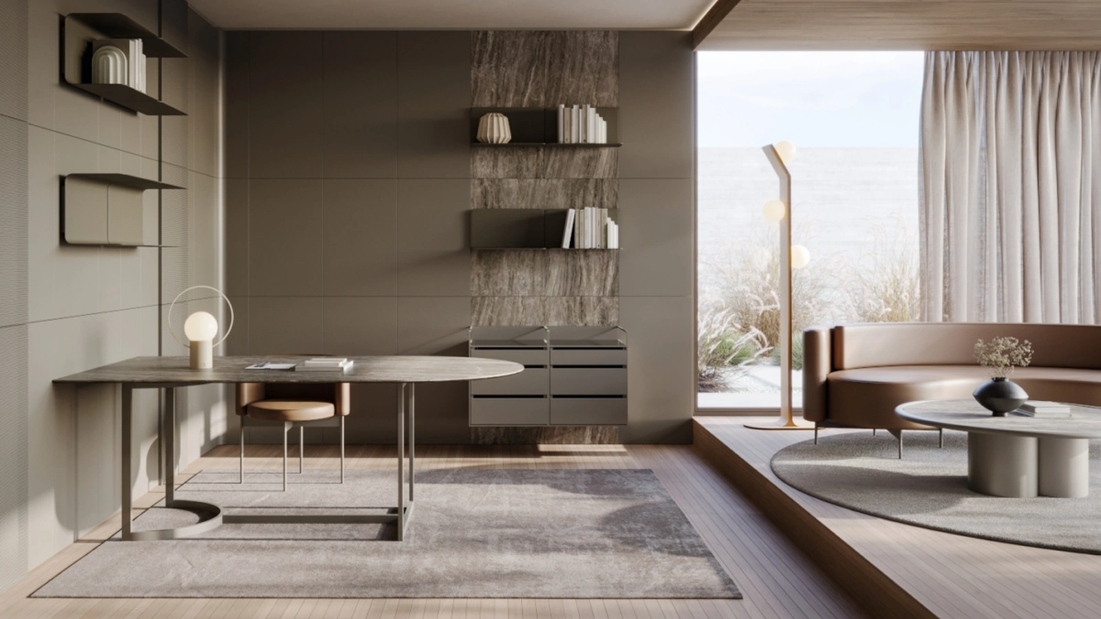 Tavolo ovale Slice di Ronda Design