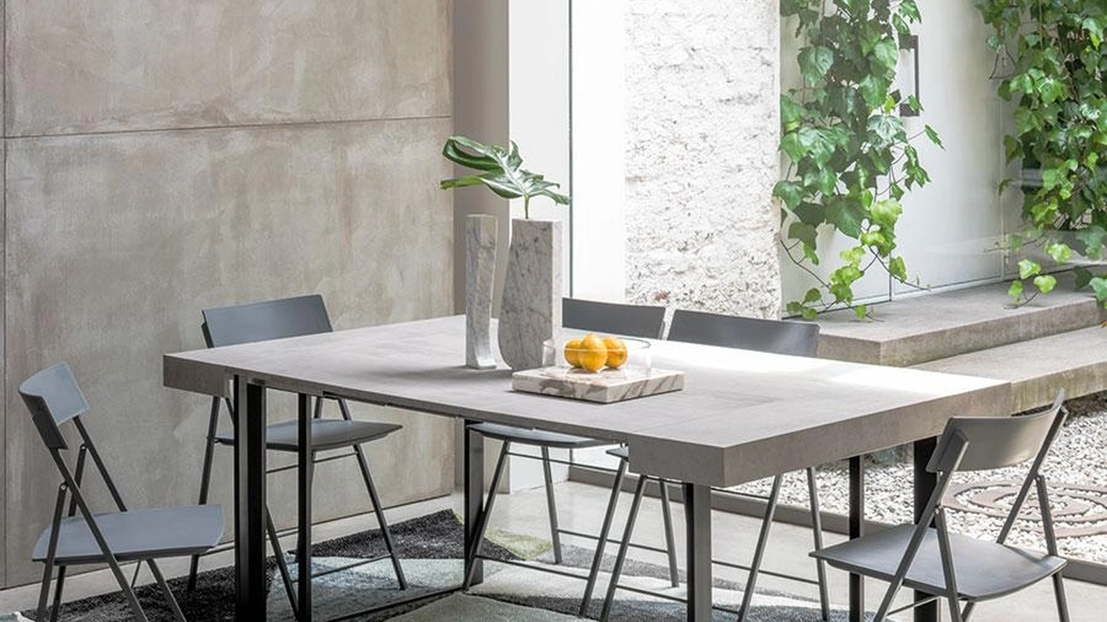 Consolle allungabile in laminato con struttura in acciaio verniciato Supremae di Pezzani