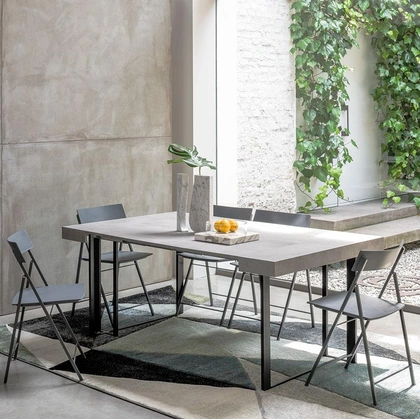 Consolle allungabile in laminato con struttura in acciaio verniciato Supremae di Pezzani