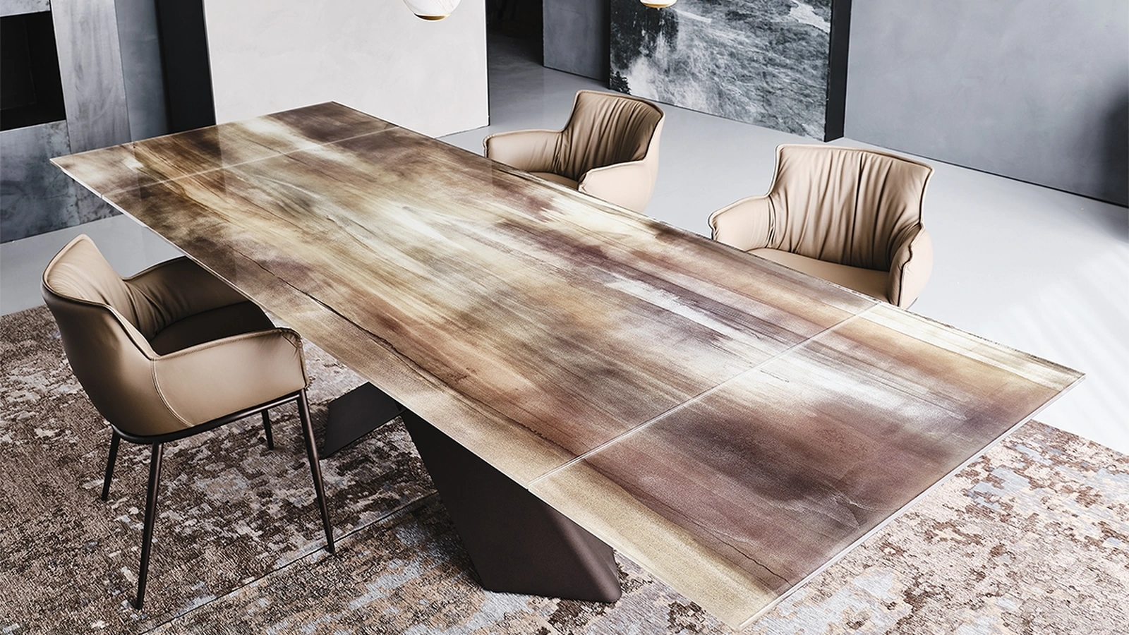 Tavolo Tyron Cristalart Drive di Cattelan Italia