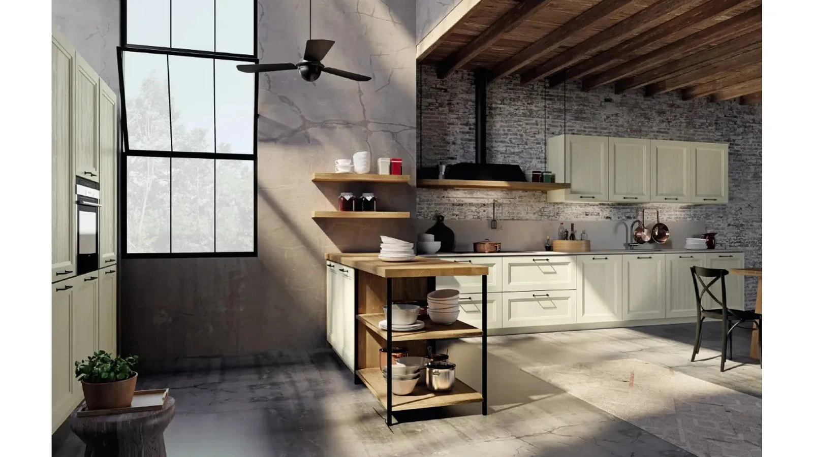 Cucina Moderna con penisola Charme di Fratelli Mirandola