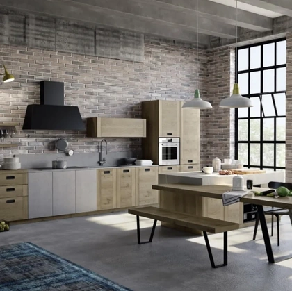 Cucina Moderna con isola Convivium 02 di Fratelli Mirandola