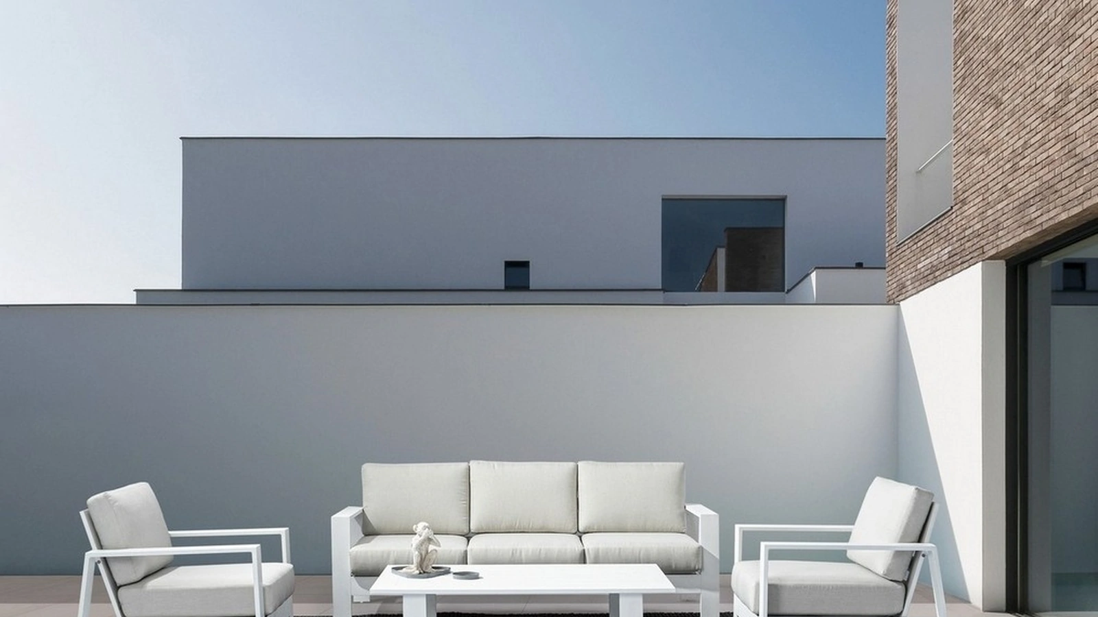 Arredo da esterno in alluminio e tessuto Baltic di Bizzotto