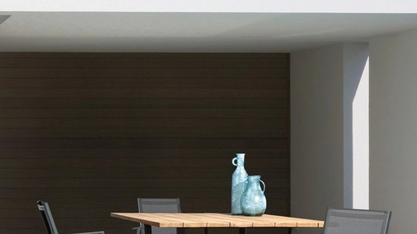 Tavolo in legno di Acacia e gambe in acciaio  Helsinki di Bizzotto