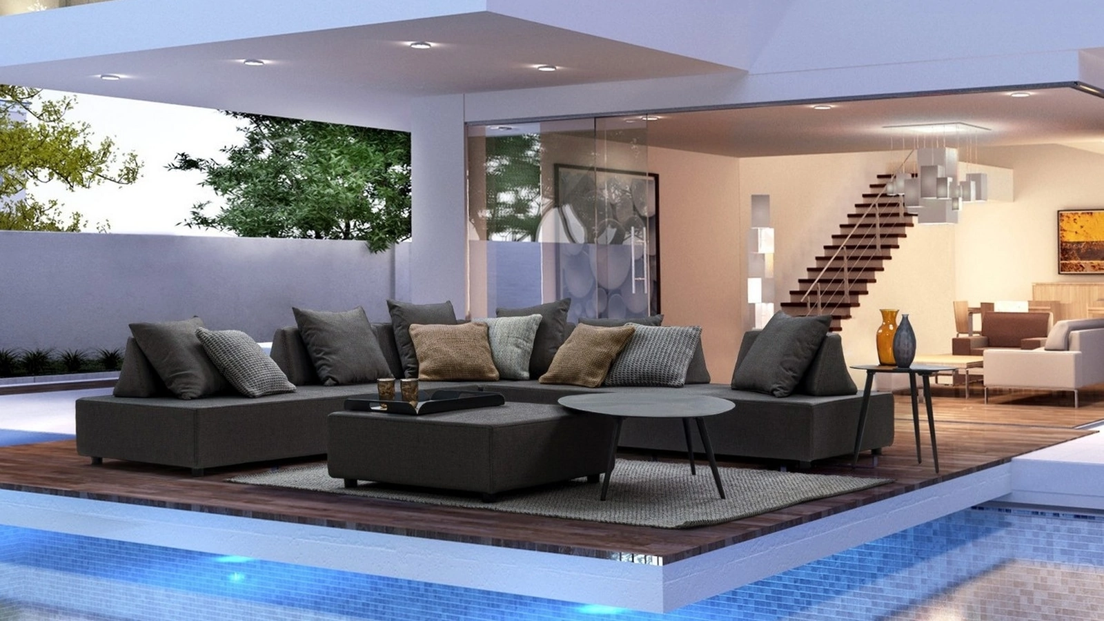 Arredo da esterno in tessuto Piper di Bizzotto