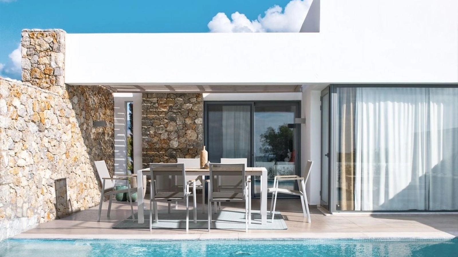 Sedia Cameron in textilene e alluminio di Bizzotto