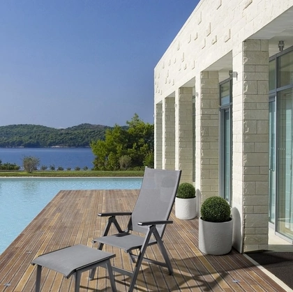 Poltrona da giardino Cruise pieghevole e reclinabile di Bizzotto