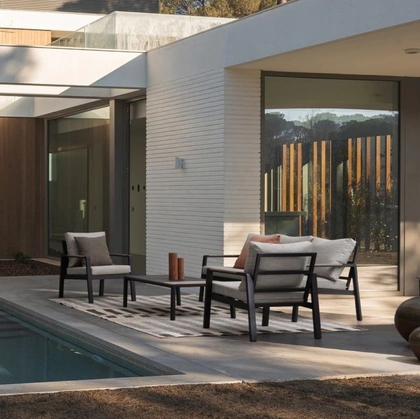 Arredo da esterno Elna in alluminio e tessuto di Bizzotto