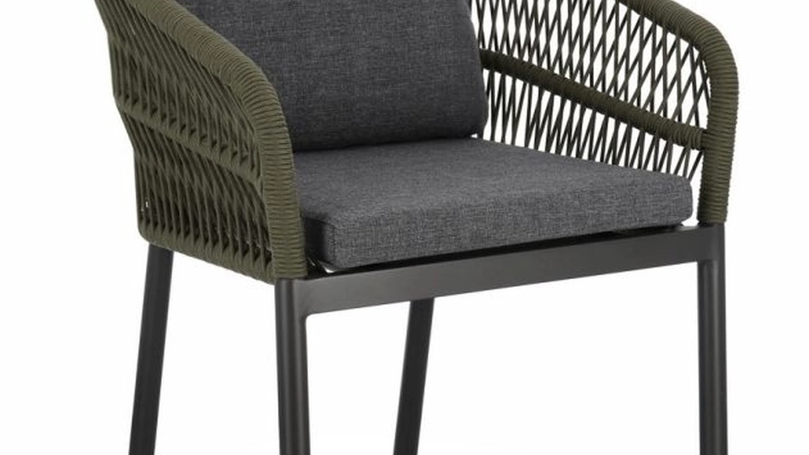 Sedia impilabile Galdana in corda e alluminio di Bizzotto