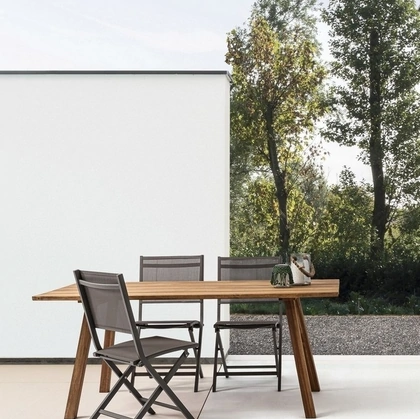 Tavolo in legno di Acacia Glasgow di Bizzotto