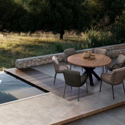 Sedia in tessuto Ivissa di Bizzotto