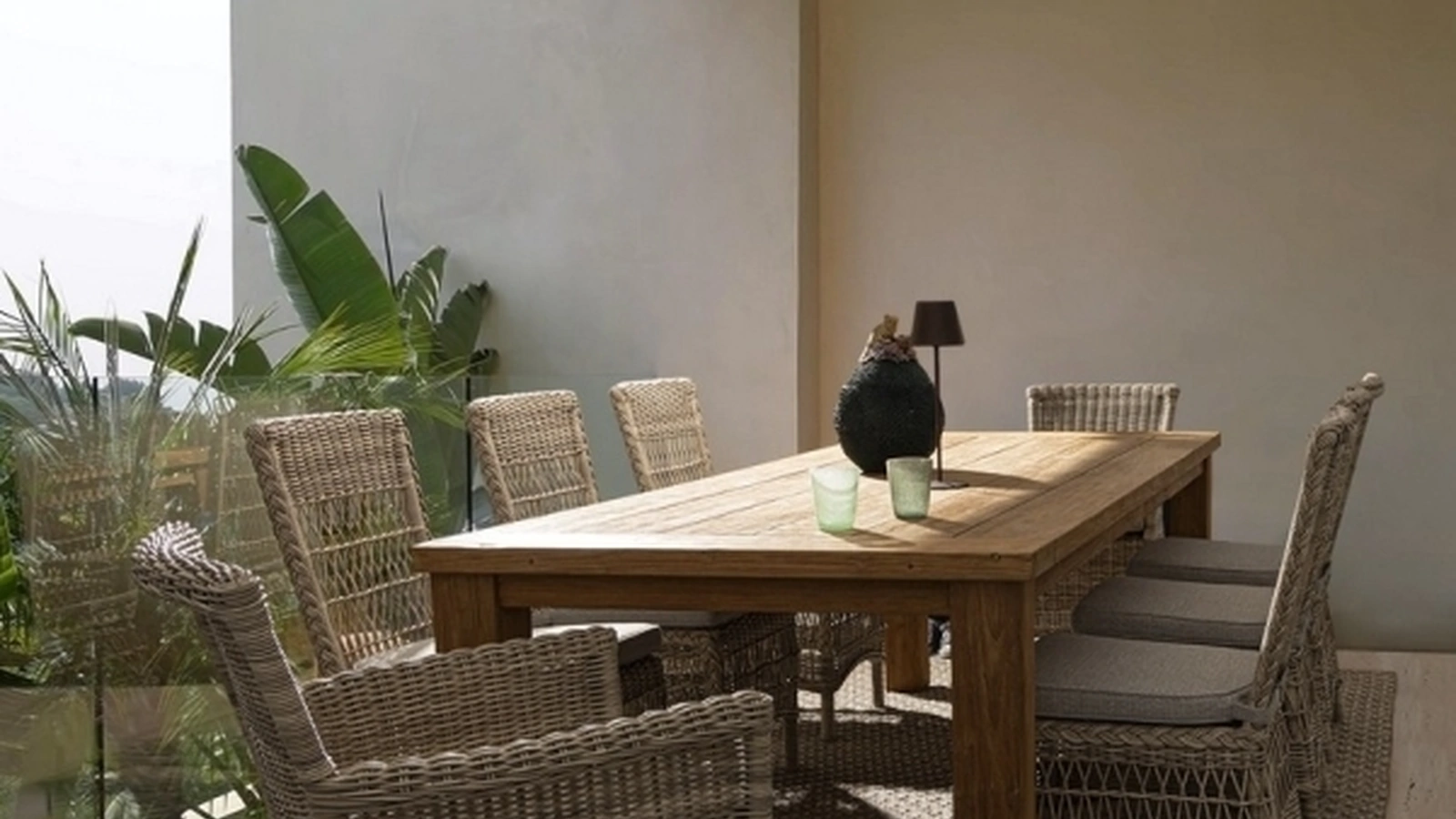 Sedia Jupiter in alluminio con intreccio in fibra sintetica di Bizzotto