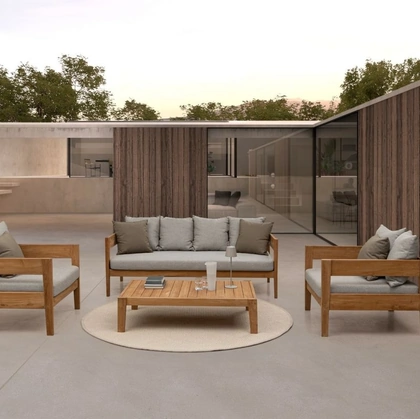 Arredo da esterno in Teak Kobo di Bizzotto