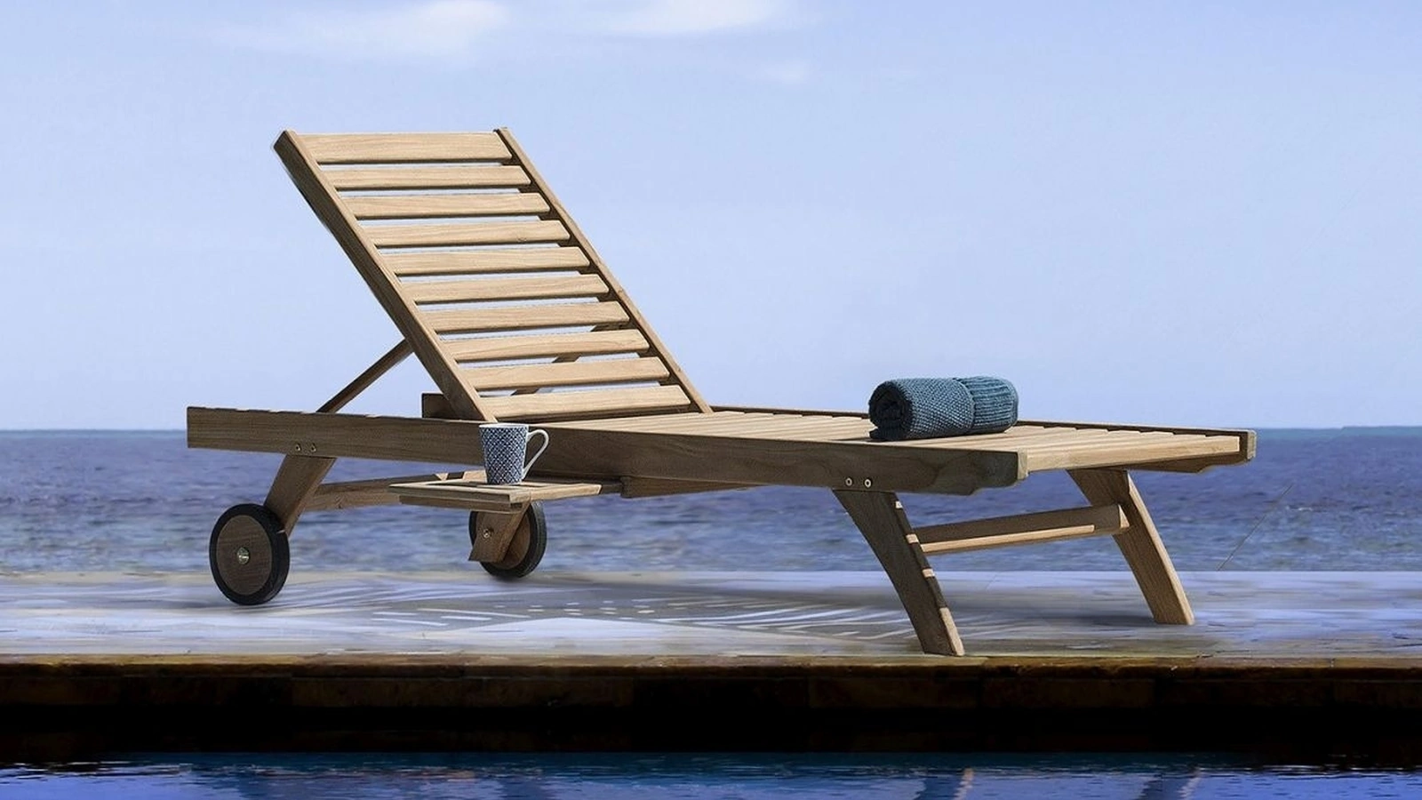 Lettino in Teak Maryland di Bizzotto