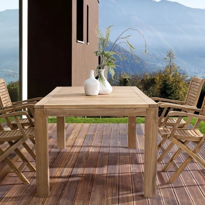 Tavolo e Sedie Maryland in teak di Bizzotto