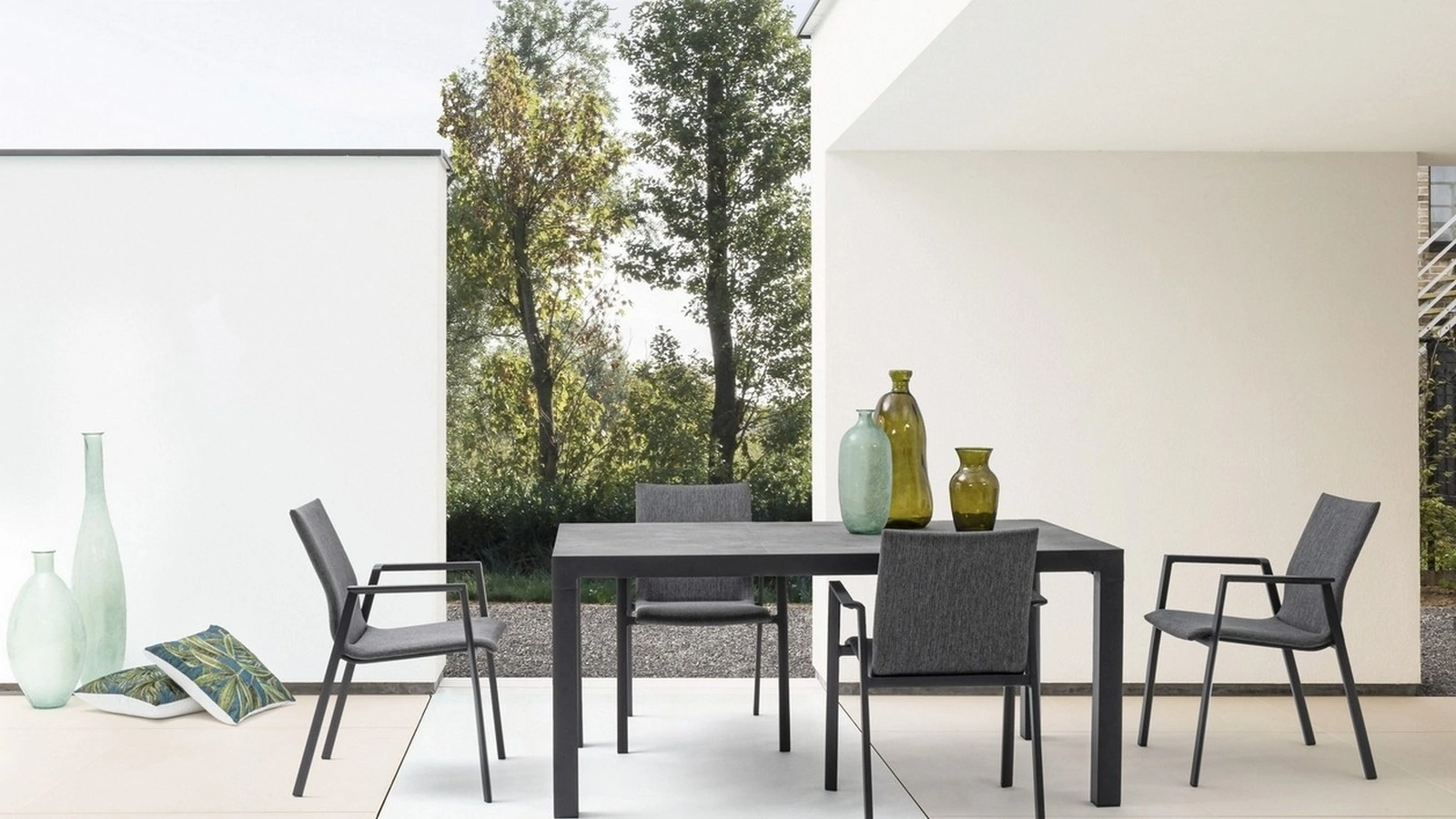 Tavolo con piano in ceramica Mason di Bizzotto