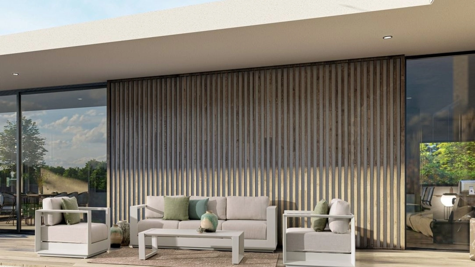 Arredo da esterno Moses in alluminio e tessuto di Bizzotto