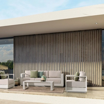 Arredo da esterno Moses in alluminio e tessuto di Bizzotto