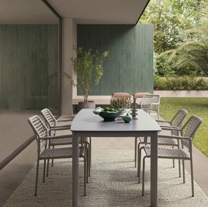 Sedia Rajada in corda e alluminio di Bizzotto