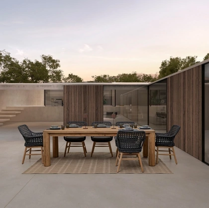 Sedia Wilson in alluminio e fibra sintetica di Bizzotto