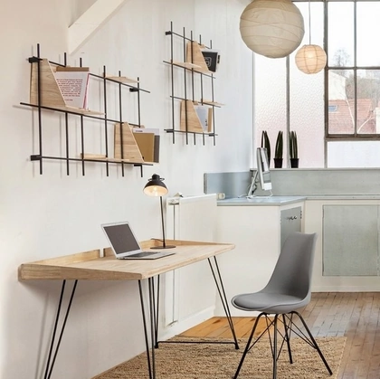 Scrivania operativa in legno District di Bizzotto