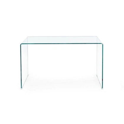 Scrivania operativa in vetro Iride di Bizzotto